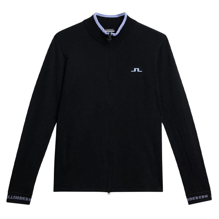 J.Lindeberg Almaida Knitted Golf Sweater Black - FW23 Women