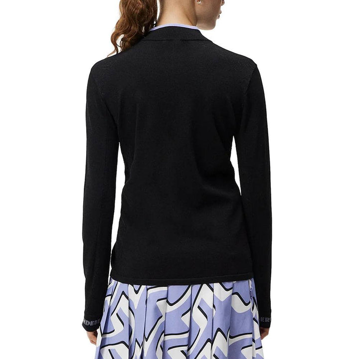 J.Lindeberg Almaida Knitted Golf Sweater Black - FW23 Women