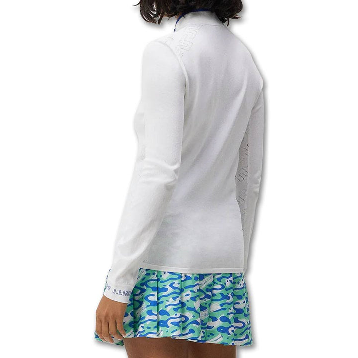 J.Lindeberg Almaida Knitted Golf Sweater White - FW23 Women