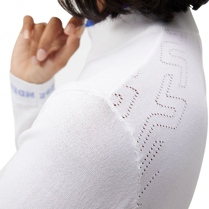 J.Lindeberg Almaida Knitted Golf Sweater White - FW23 Women