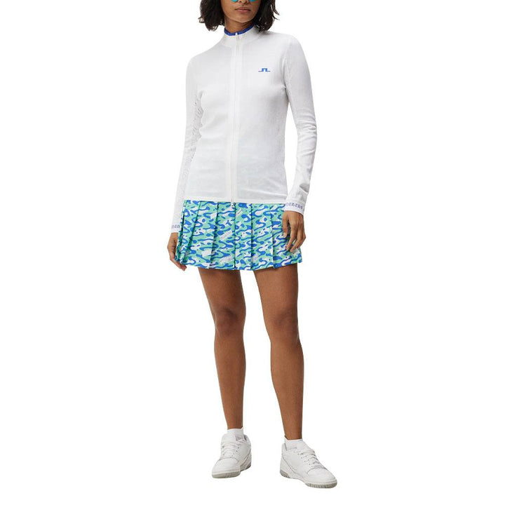 J.Lindeberg Almaida Knitted Golf Sweater White - FW23 Women
