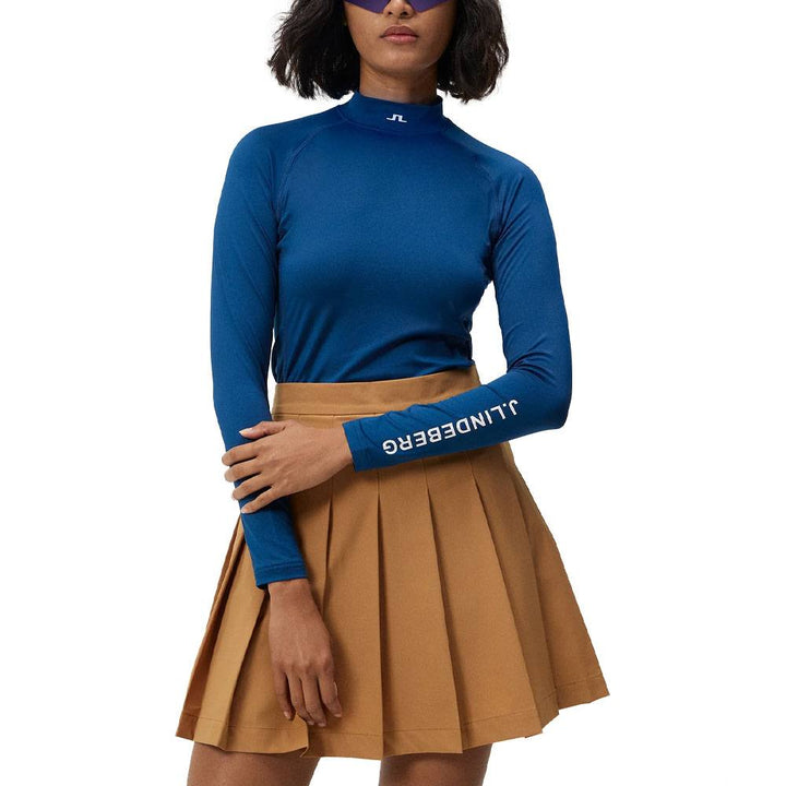 J.Lindeberg Asa Soft Compression Top Golf Baselayer Estate Blue - FW23 Women