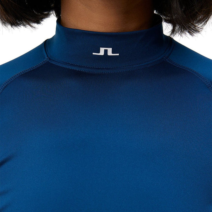 J.Lindeberg Asa Soft Compression Top Golf Baselayer Estate Blue - FW23 Women