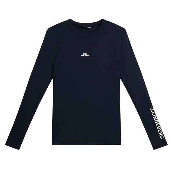 J.Lindeberg Tekla Crew Neck Top FW Golf Baselayer JL Navy - 23 Women