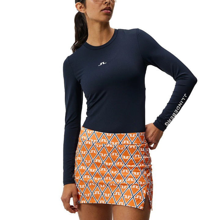 J.Lindeberg Tekla Crew Neck Top FW Golf Baselayer JL Navy - 23 Women