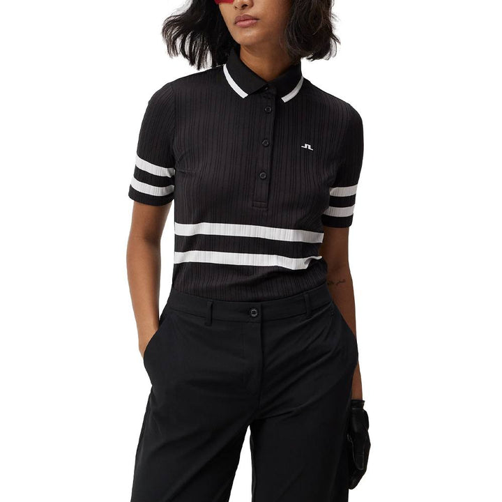 J.Lindeberg Moira Golf Polo Black - FW23 Women