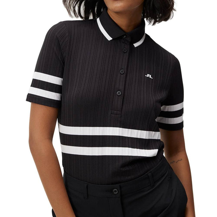 J.Lindeberg Moira Golf Polo Black - FW23 Women