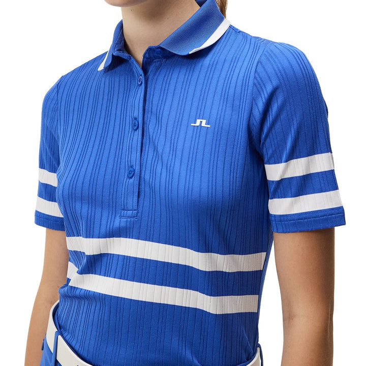 J.Lindeberg Moira Golf Polo Dazzling Blue - FW23 Women