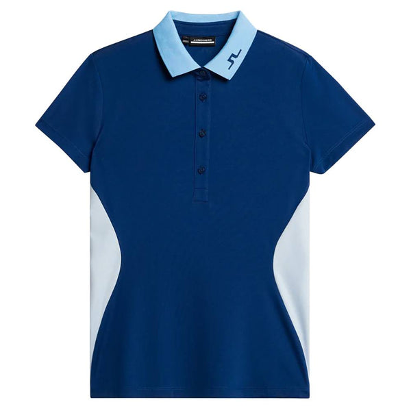 J.Lindeberg Jennie Golf Polo Estate Blue - FW23 Women