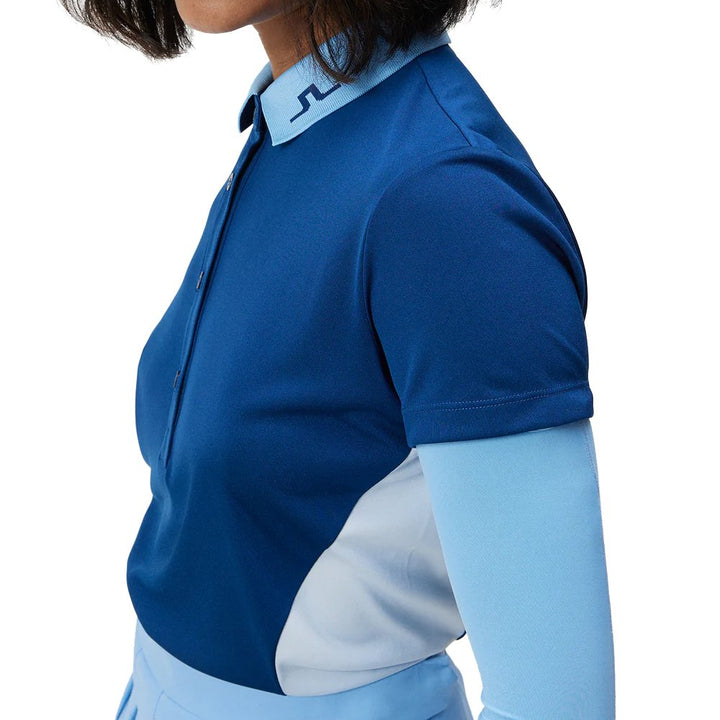 J.Lindeberg Jennie Golf Polo Estate Blue - FW23 Women