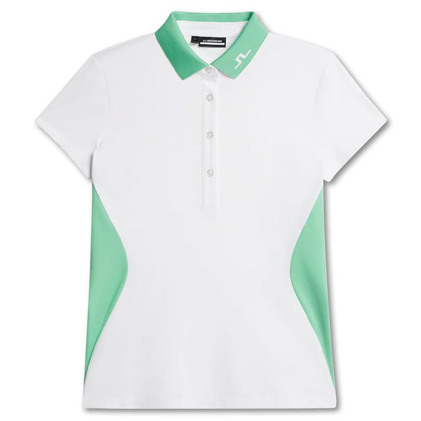 J.Lindeberg Jennie Golf Polo White - FW23 Women