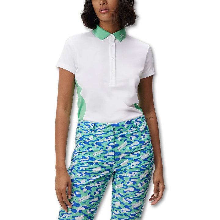 J.Lindeberg Jennie Golf Polo White - FW23 Women