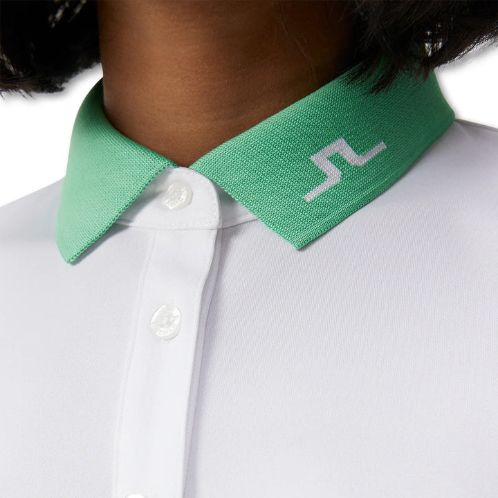 J.Lindeberg Jennie Golf Polo White - FW23 Women