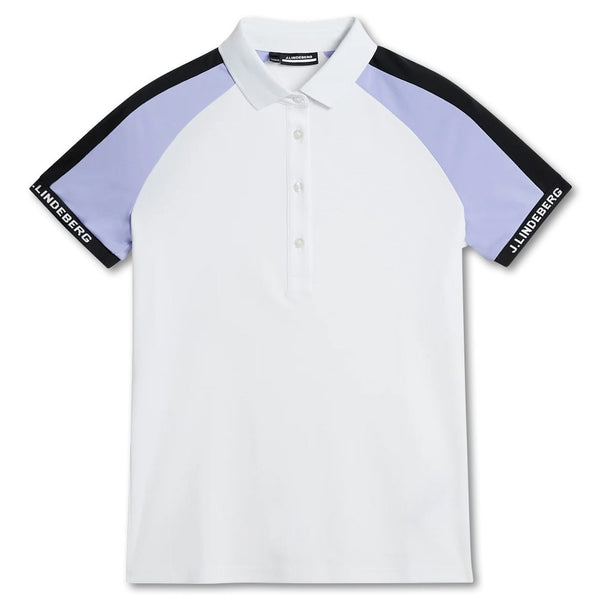 J.Lindeberg Perinne Golf Polo White - FW23 Women