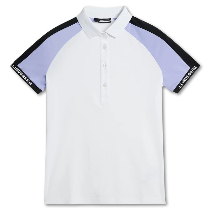 J.Lindeberg Perinne Golf Polo White - FW23 Women