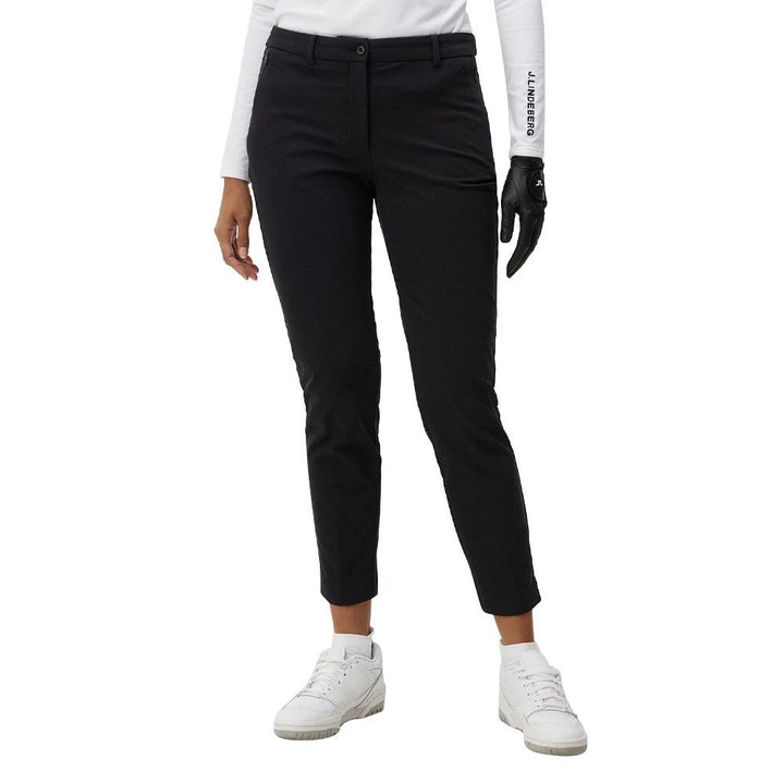 J.Lindeberg Lei Fleece Twill Golf Pants Black - FW23 Women