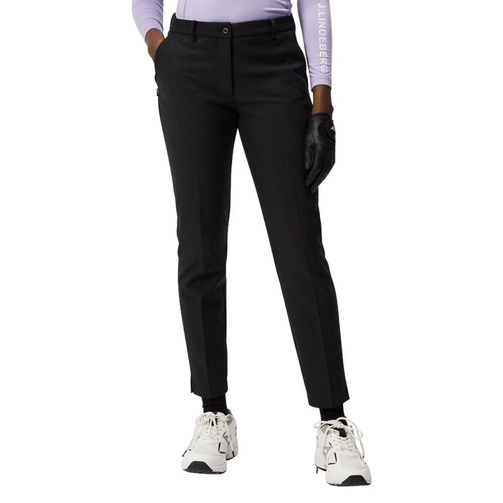 J.Lindeberg Lei Bonded Fleece Golf Pants Black - FW23 Women