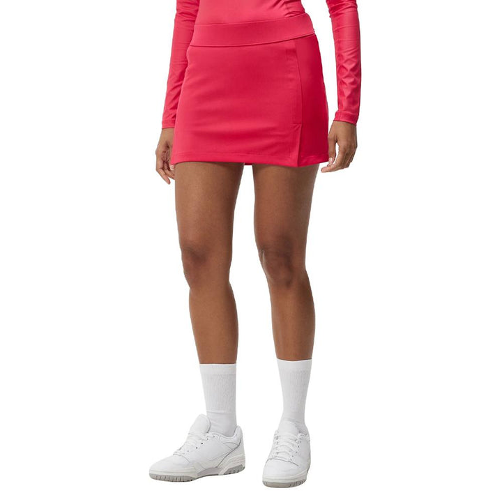 J.Lindeberg Amelie Golf Skirt Rose Red - FW23 Women