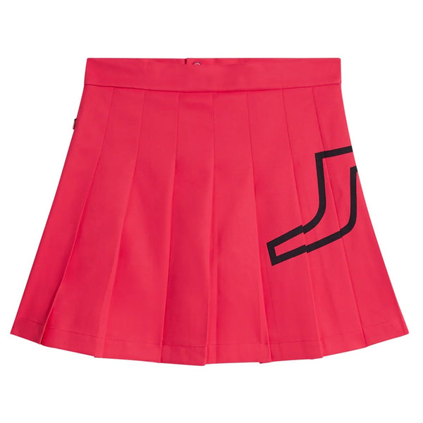 J.Lindeberg Naomi Golf Skirt Rose Red - FW23 Women