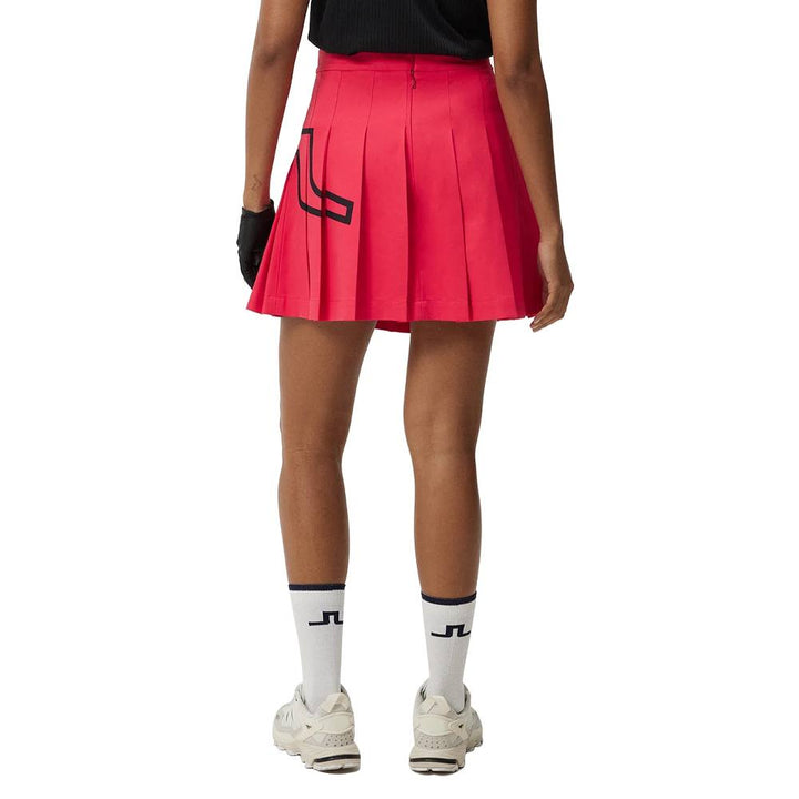 J.Lindeberg Naomi Golf Skirt Rose Red - FW23 Women