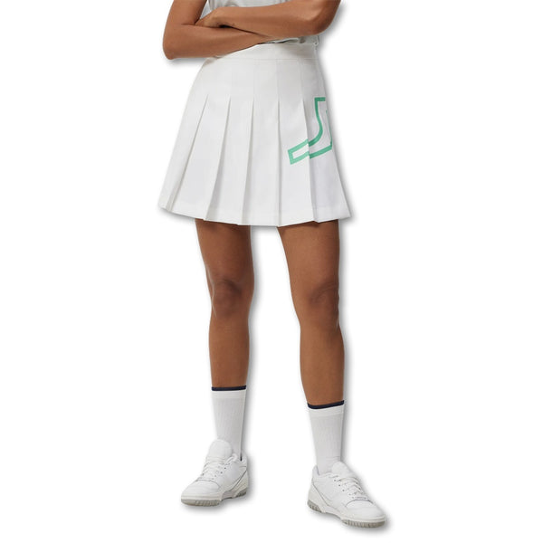 J.Lindeberg Naomi Golf Skirt White - FW23 Women