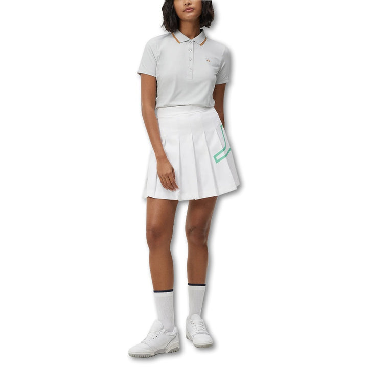J.Lindeberg Naomi Golf Skirt White - FW23 Women