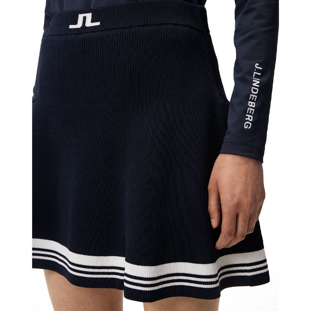 J.Lindeberg Frida Stripe Knitted FW Golf Skirt 2023 Women