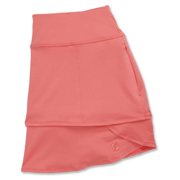 FootJoy Performance Layered Golf Skort Bright Coral - SS23 Women