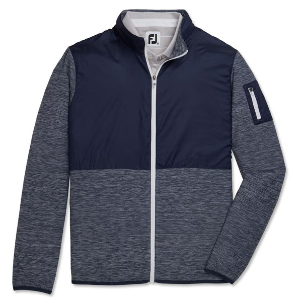 FootJoy Full-Zip Spacedye Mid Layer Golf Jacket Navy - FW23 Women