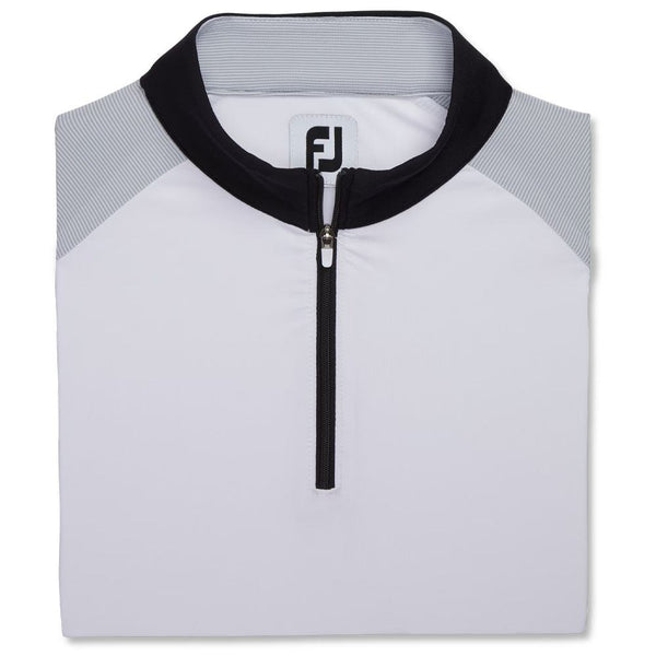 FootJoy Micro Stripe Sun Protection Golf Pullover Gray/Black - FA23 Women