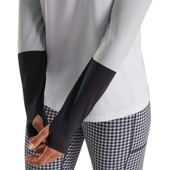 FootJoy Micro Stripe Sun Protection Golf Pullover Gray/Black - FA23 Women
