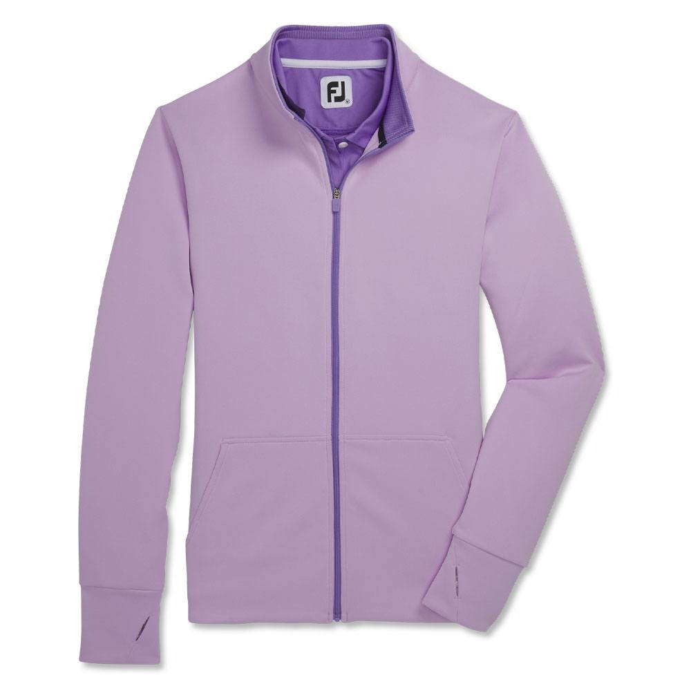 FootJoy Full-Zip Knit Color Block Golf Jacket Purple Cloud - FA23 Women