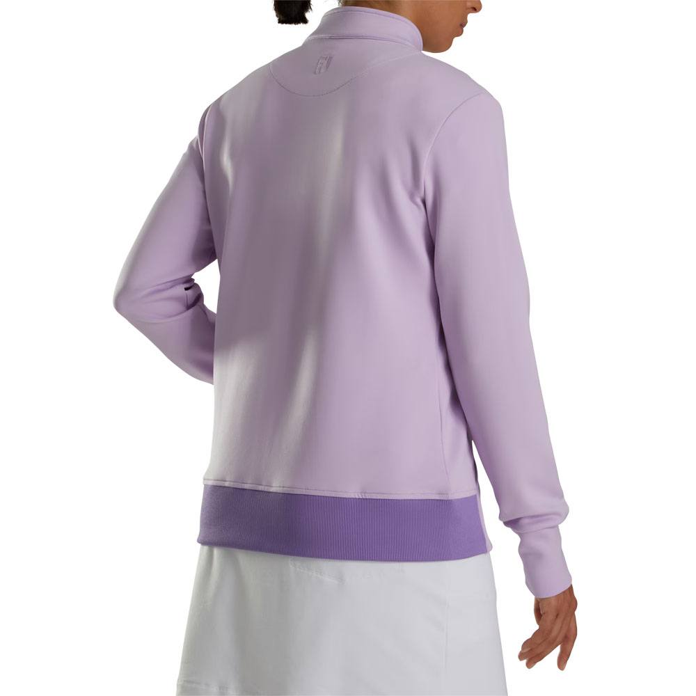 FootJoy Full-Zip Knit Color Block Golf Jacket Purple Cloud - FA23 Women