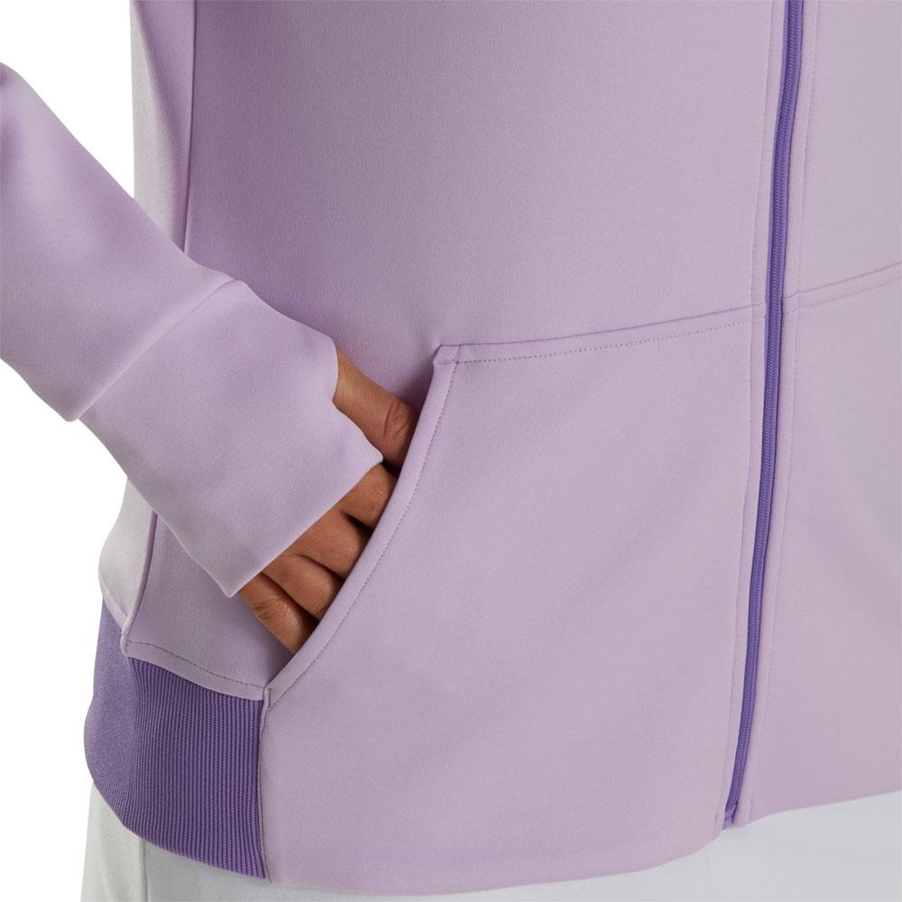 FootJoy Full-Zip Knit Color Block Golf Jacket Purple Cloud - FA23 Women