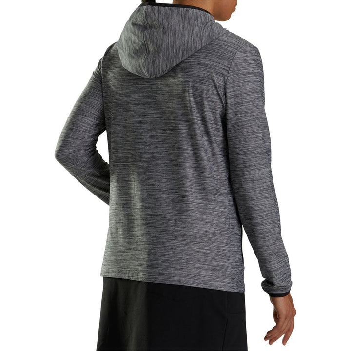 FootJoy Full-Zip Spacedye Hoodie Golf Jacket Black - FA23 Women