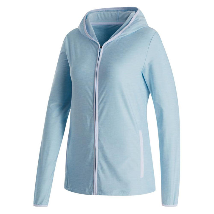 FootJoy Full-Zip Spacedye Hoodie Golf Jacket Blue - FA23 Women