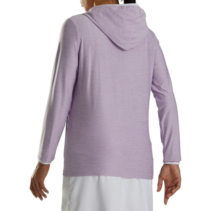 FootJoy Full-Zip Spacedye Hoodie Golf Jacket Purple Cloud - FA23 Women