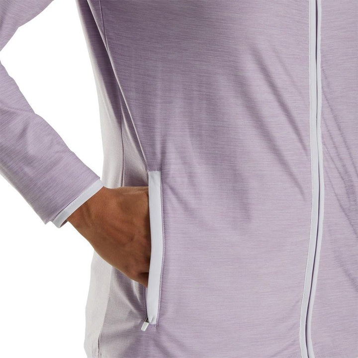 FootJoy Full-Zip Spacedye Hoodie Golf Jacket Purple Cloud - FA23 Women