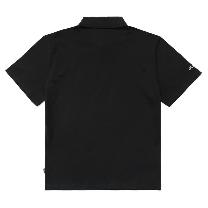 Malbon Umbrella Buckets Pique Golf Polo Black - 23 Men