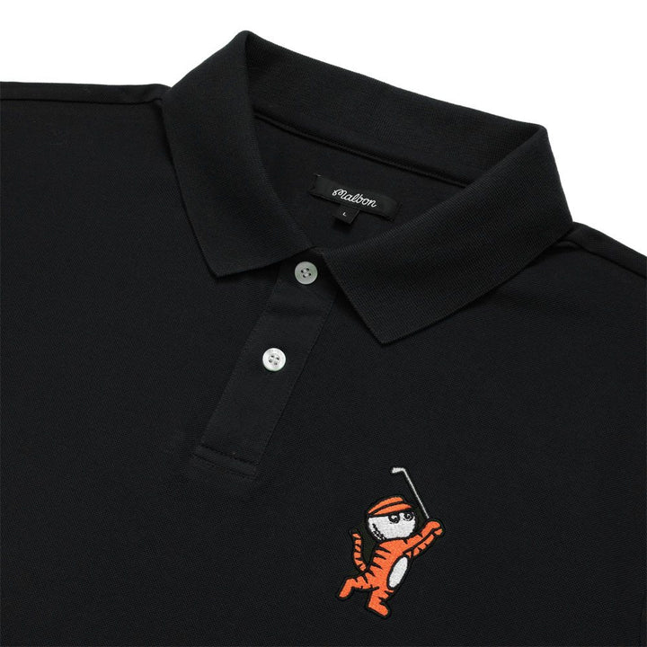 Malbon Tiger Buckets Golf Polo Black - 23 Men