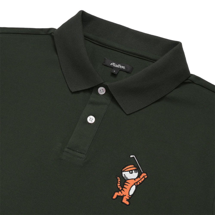 Malbon Tiger Buckets Golf Polo Hunter Green - 23 Men