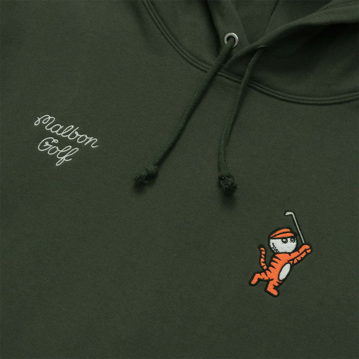 Malbon Tiger Buckets Hoodie Golf Jacket Hunter Green - 23 Men