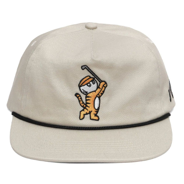 Malbon Tiger Buckets Snapback Golf Cap Khaki - 23 Men