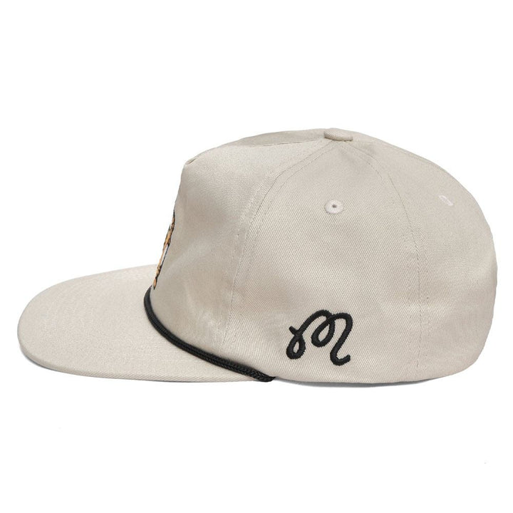 Malbon Tiger Buckets Snapback Golf Cap Khaki - 23 Men