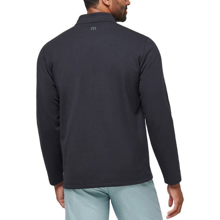 TravisMathew Upgraded Fleece CS Golf Pullover Black/Coronet - SS24 Men