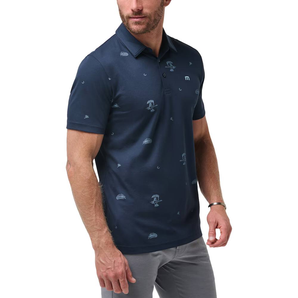 TravisMathew Beach Creature Golf Polo Total Eclipse - SS24 Men
