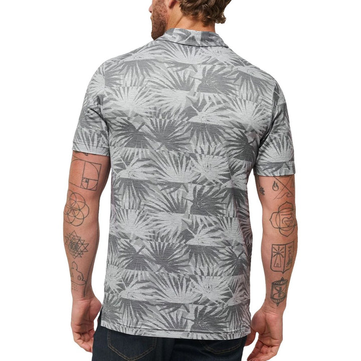 TravisMathew Sign Here Golf Polo Heather Light Gray - SS24 Men