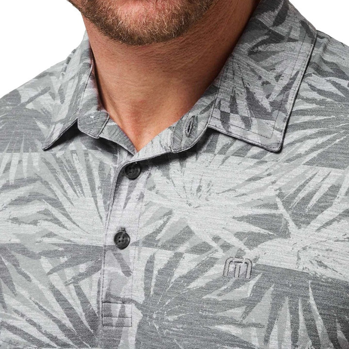 TravisMathew Sign Here Golf Polo Heather Light Gray - SS24 Men
