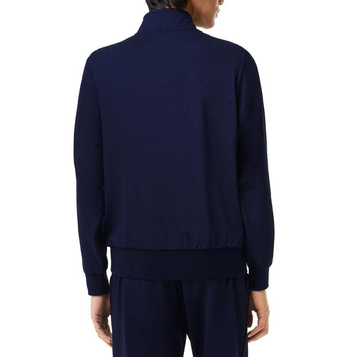 Lacoste Recycled Fiber Zipped Tennis Golf Sweater Navy Blue - FW23 Men
