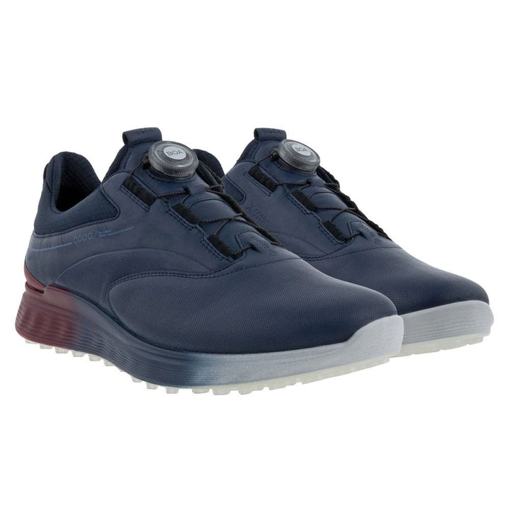 ECCO S-Three GTX BOA Spikeless Golf Shoes Marine/Morillo/Marine - SS23 Men